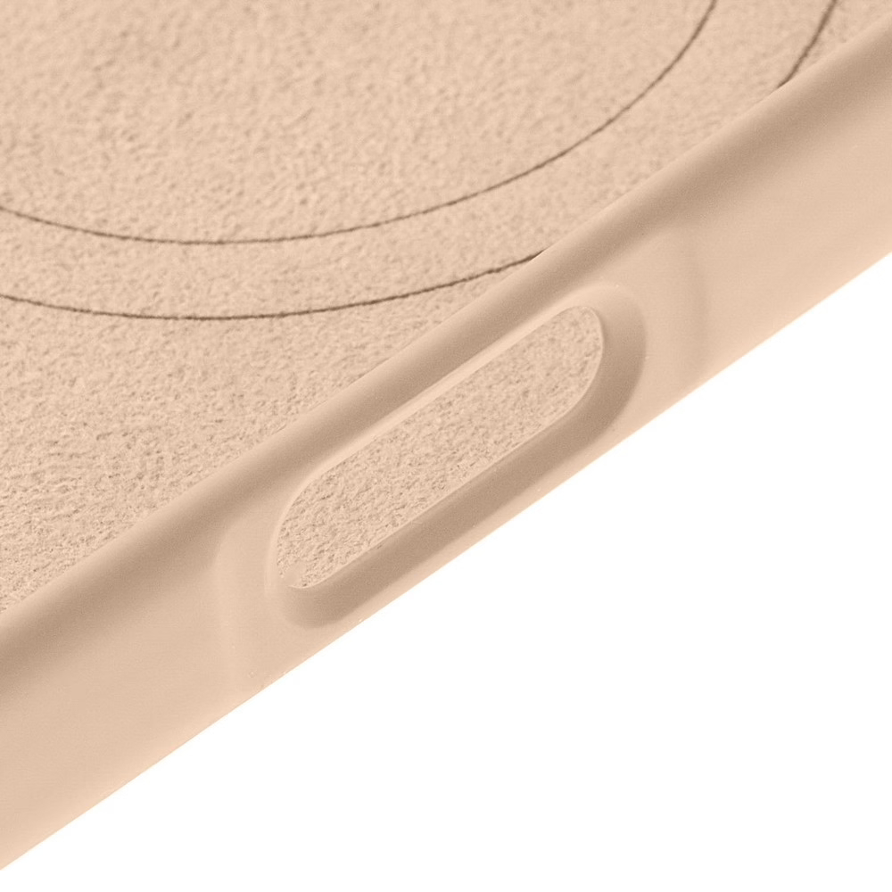 Чехол защитный uBear Touch Mag Case iPhone 16,силикон,софт-тач, латте